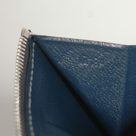 Cheap Fake Hermes Bearn Japonaise Bi-Fold Wallets H208 Dark Blue